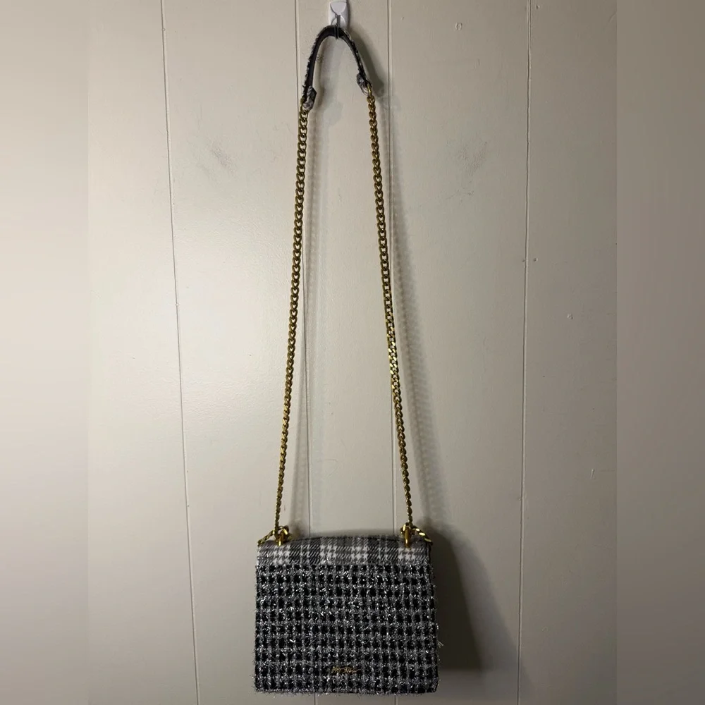 Betsey Johnson NWT Women's Mad About Plaid Convertible Bag - Picture 7 of 13